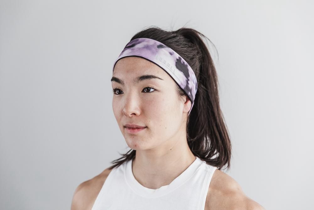 NOBULL 2" Headband - Pink & Black Tie-Dye - Ireland (5930YKTZS)